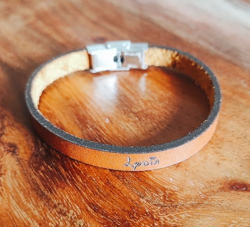 Echt-Leder-Armband mit Spruch