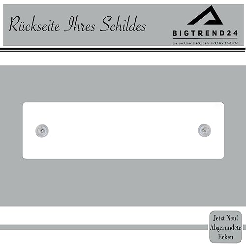 Hinweis Schild Saugnapfschild Wunschtext, Feuerwehr, Arzt, Notarzt, Kurierfahrer, Winterdienst Rot 200x50 mm…