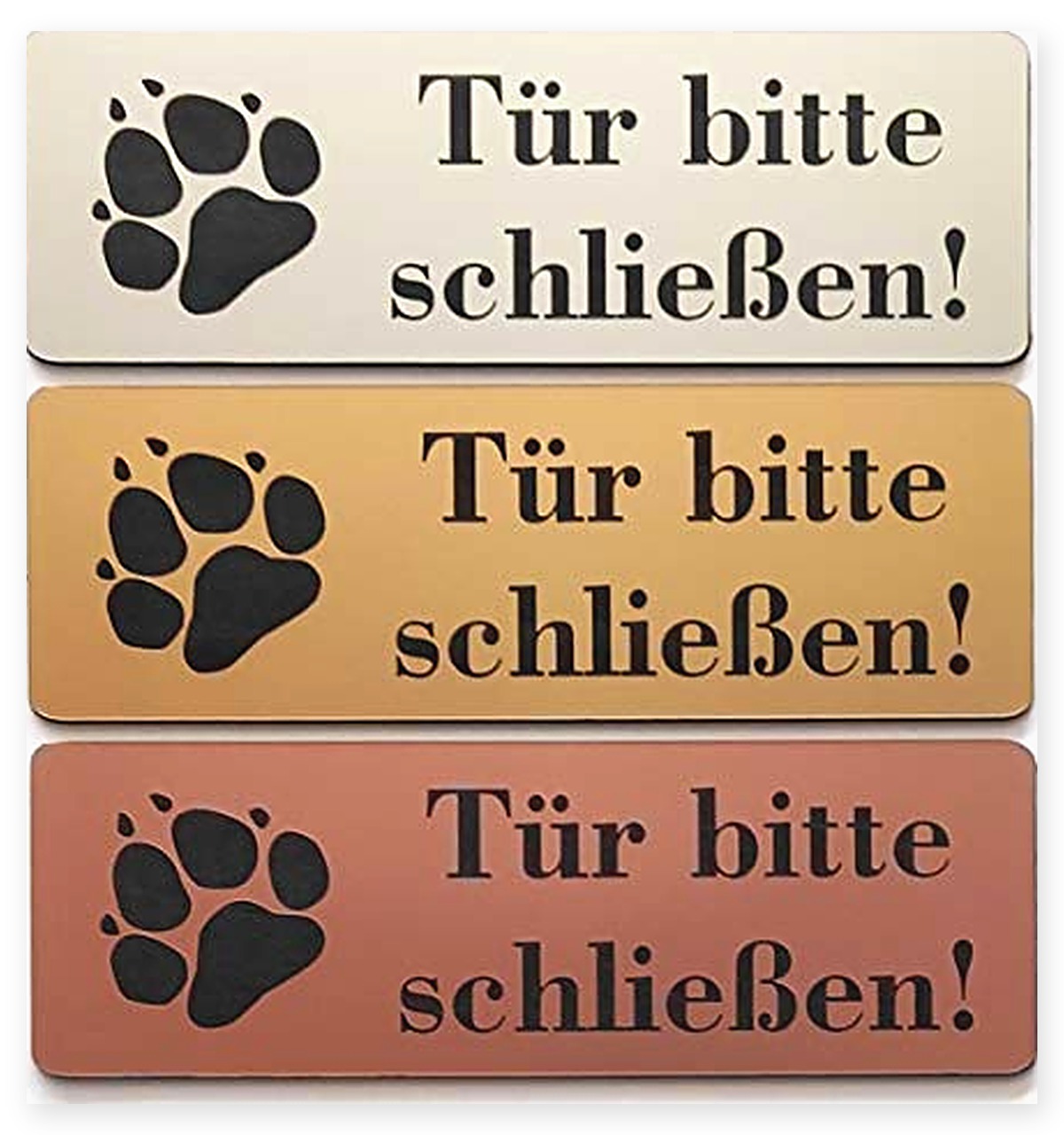 Hundeschild Warnschild 12x4cm selbstklebend