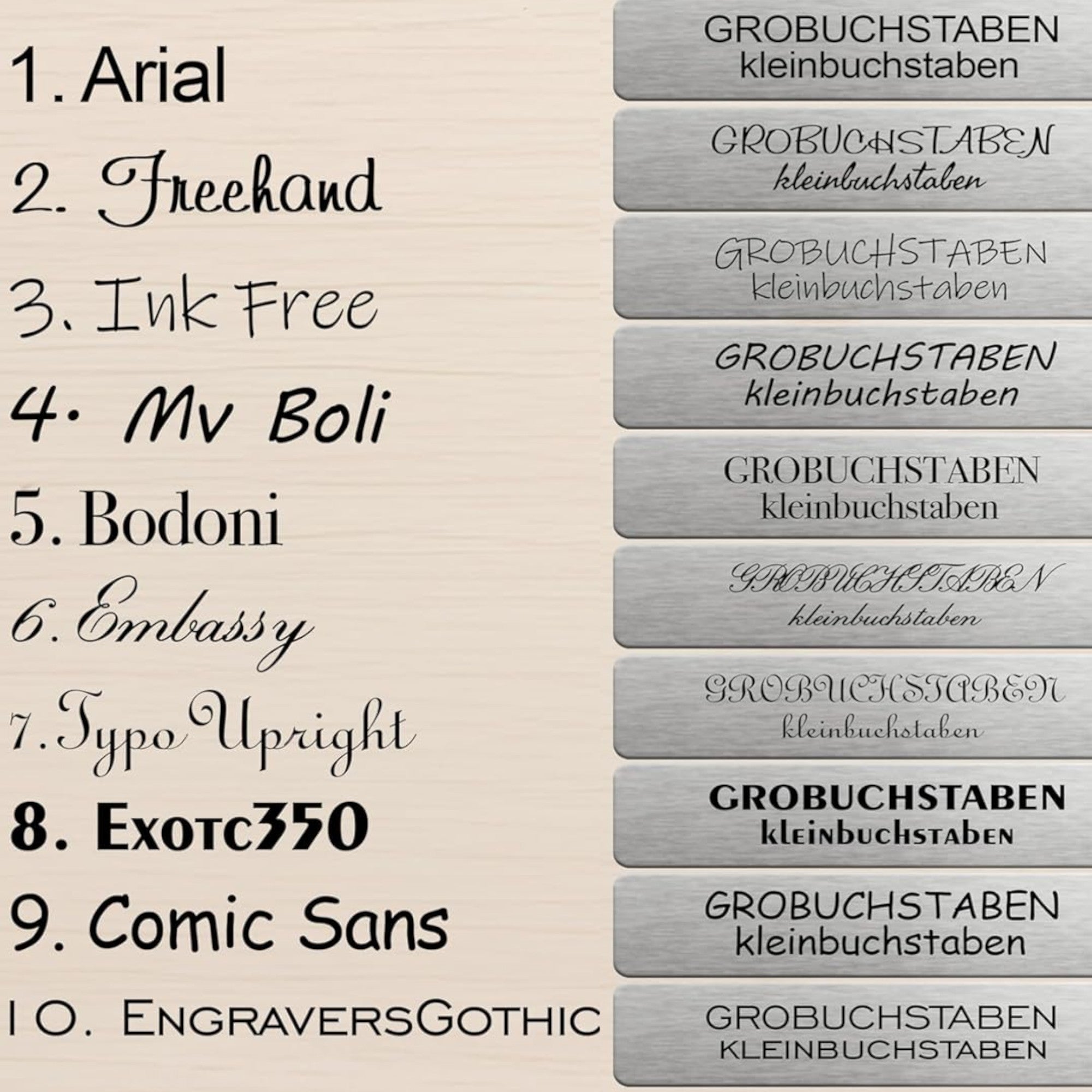 Klingelschild Türschild Blumen Namensschild Individuell Gravur Selbstklebend