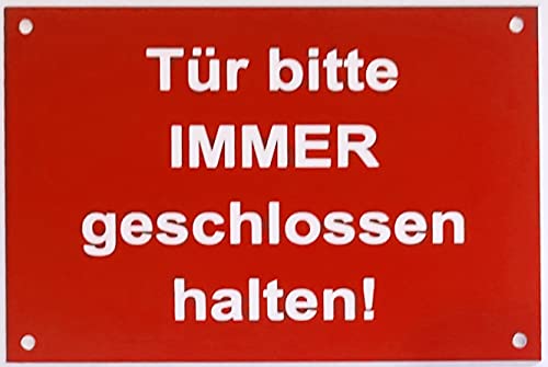 Warnschild Tor/Tür bitte immer geschlossen halten