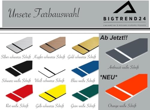 Klingelschild Türschild Herz Willkommen Briefkastenschild Namensschild Individuell Gravur Klebend